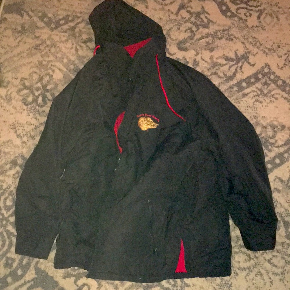 RARE vtg Boars Head Hooded Coat sz XXL